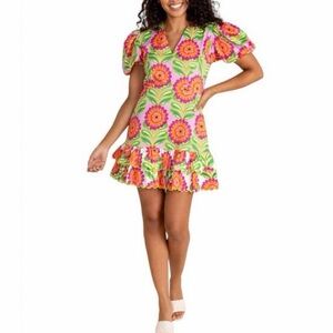 🌻 NWT Alden Adair Emma Dress – Lavender Sunflower Print – Size Small